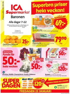 Förhandsgranska reklamblad Stockholm från butik ICA Supermarket gäller från 19/01/2026