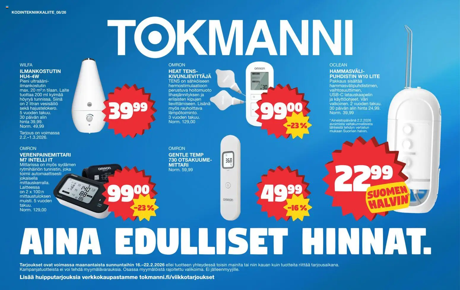 Kaupan Tokmanni Erikoisliite - Aina edulliset hinnat esikatselu, voimassa 16/02/2026