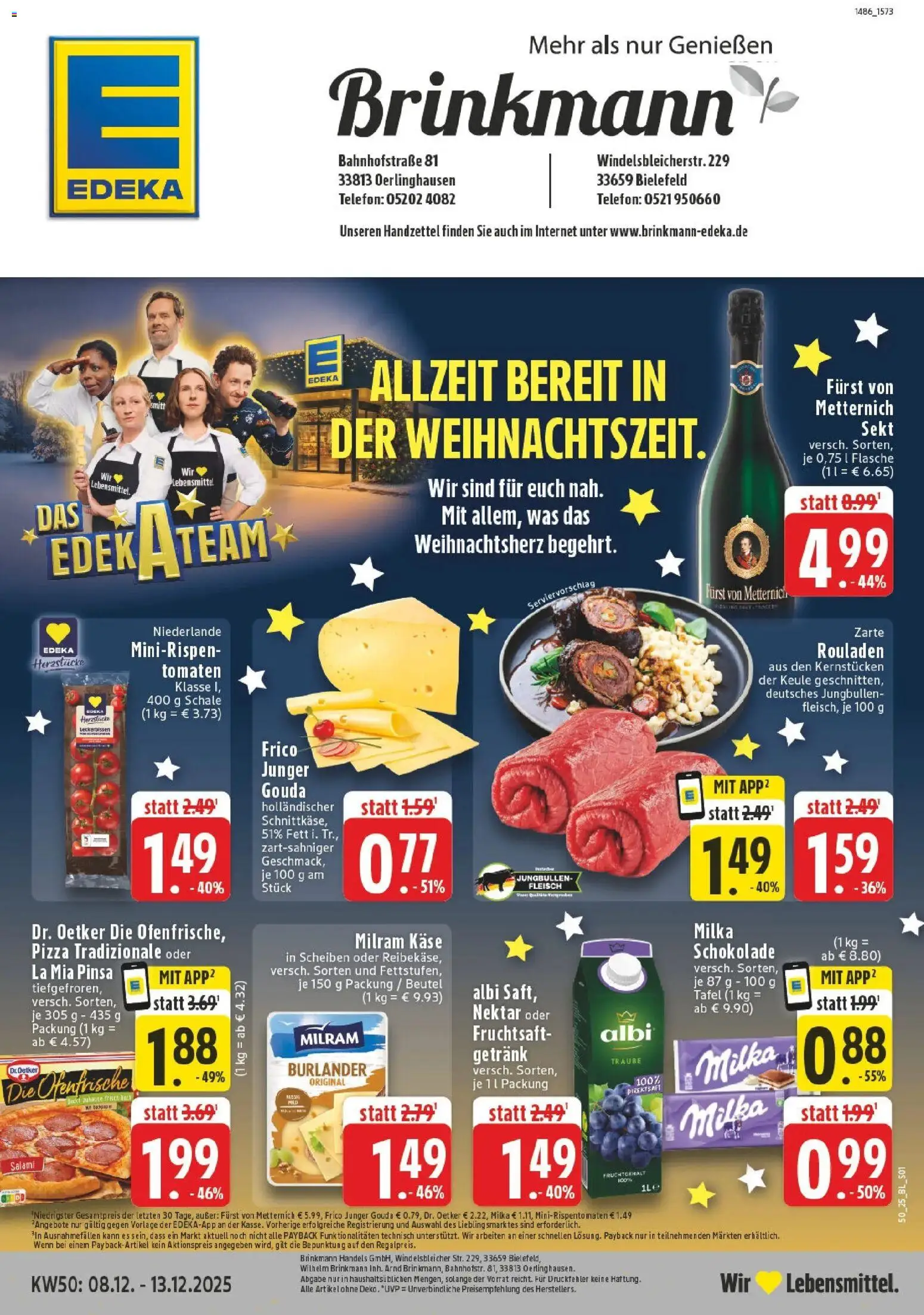 Vorschau von dem Prospekt des Geschäftes Edeka, gültig ab dem 07.12.2025