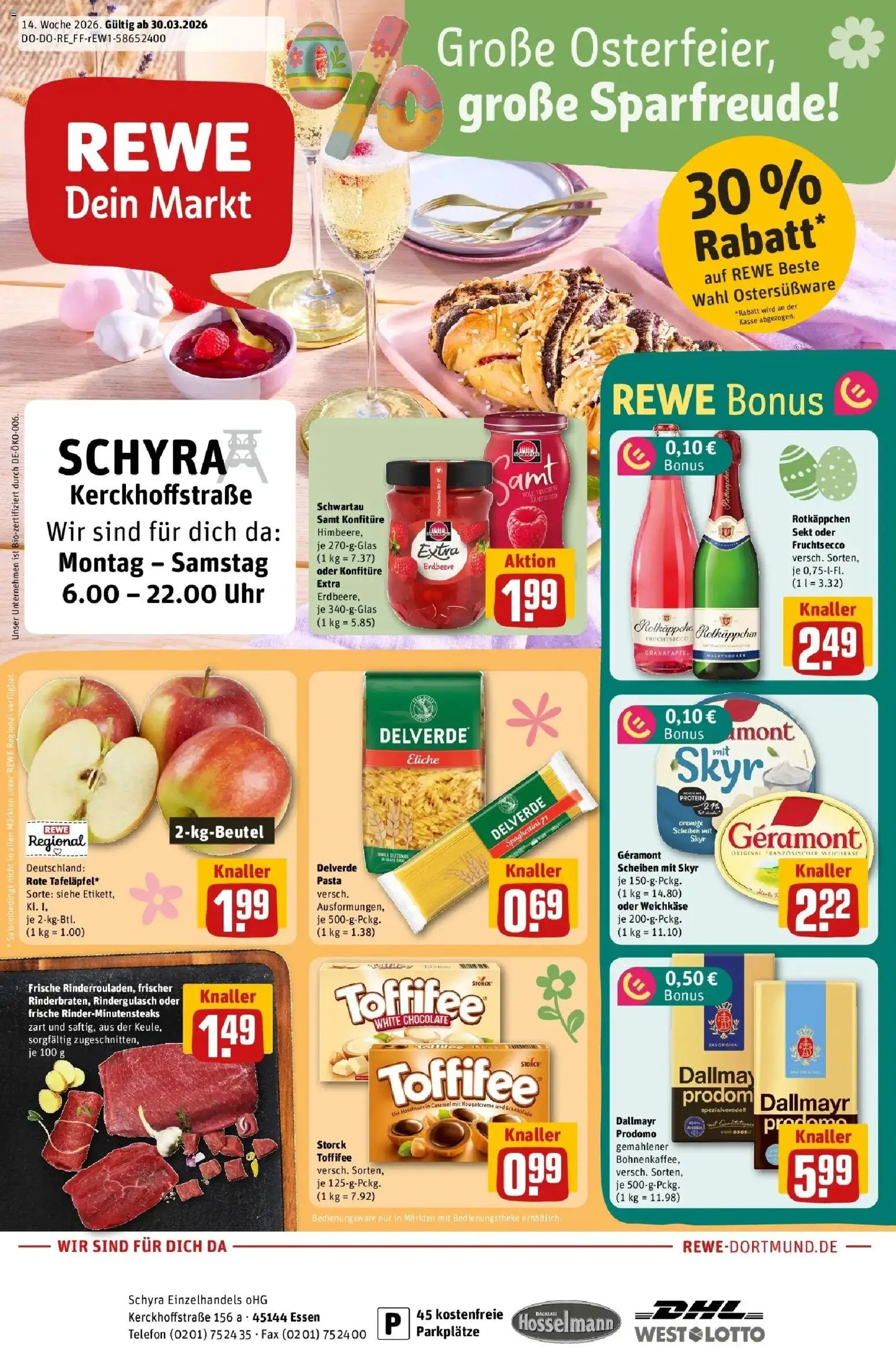 Vorschau von dem Prospekt des Geschäftes Rewe, gültig ab dem 30.03.2026