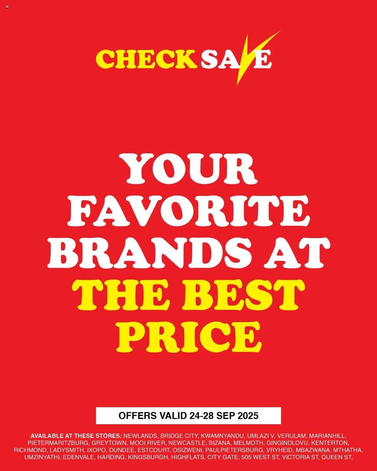 Check Save Specials from 25/09 - 28/09/2025 > Promotions
