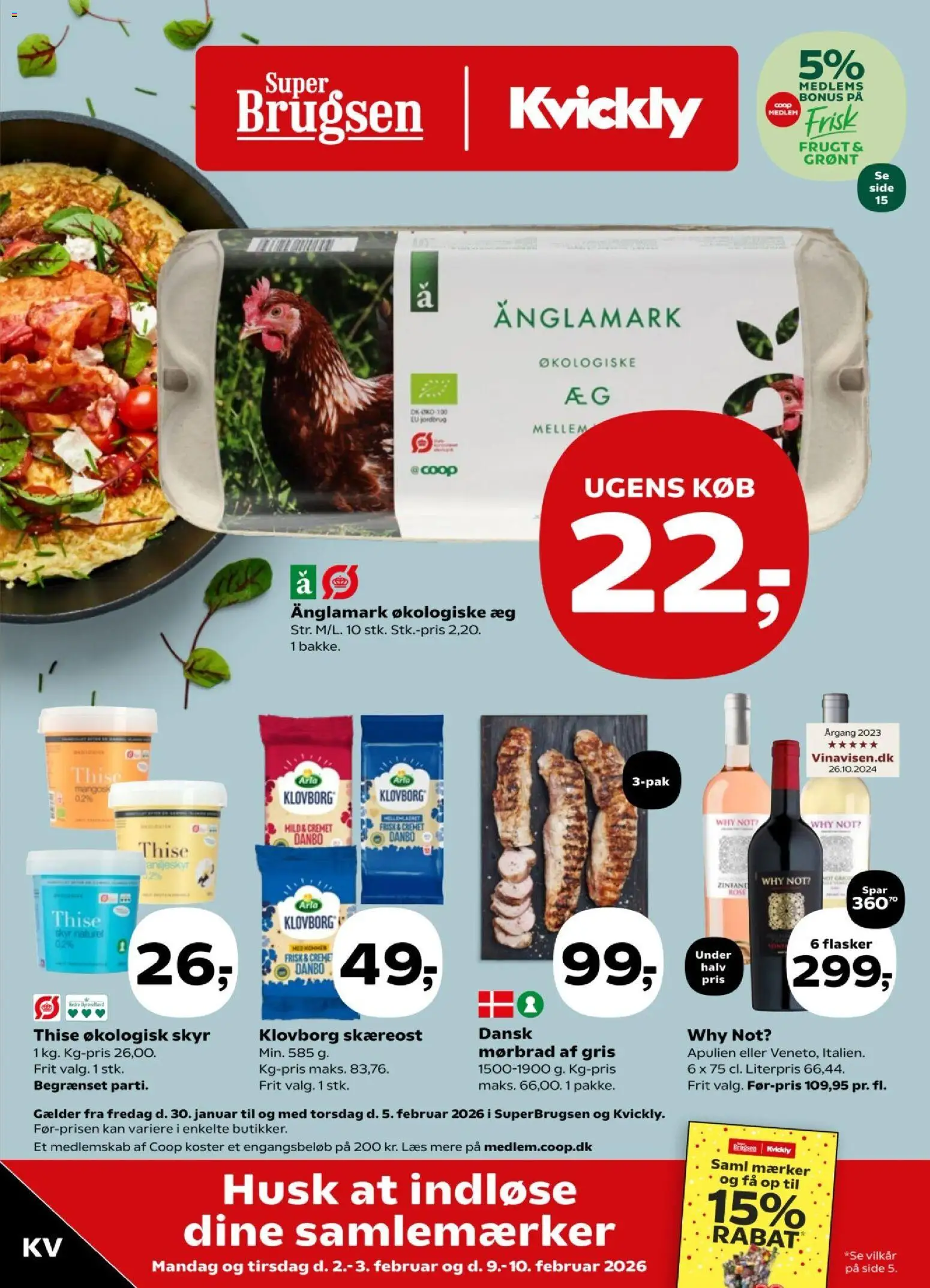 Eksempel på tilbudsavis Tilbudsavis fra butik Kvickly gyldig fra 30/01/2026