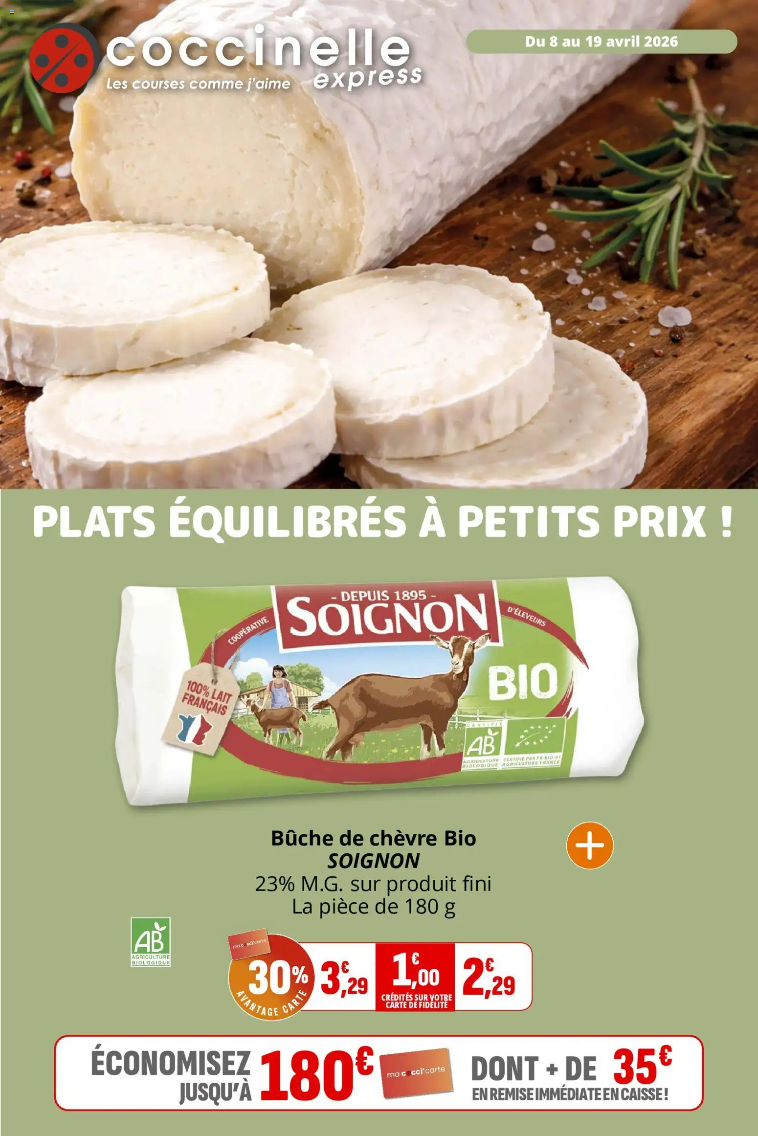 Prévisualisation de Coccinelle - Express du magasin Coccinelle formulaire valide 08/04/2026