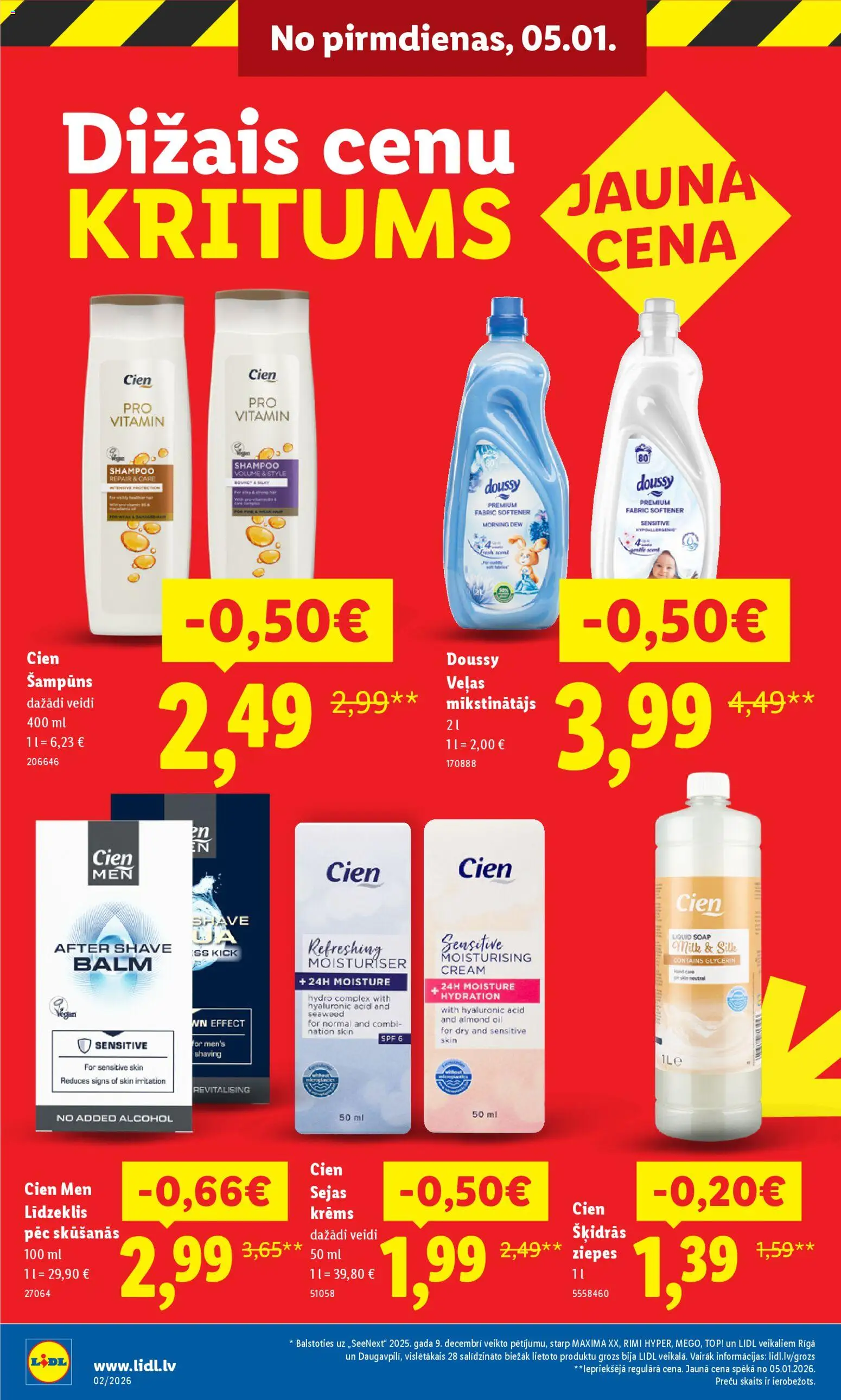 Skatīt Lidl akciju bukletu, derīgs no 2026.01.05