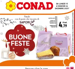 Anteprima dell'opuscolo Buone Feste dal negozio Conad valido da 14/12/2025