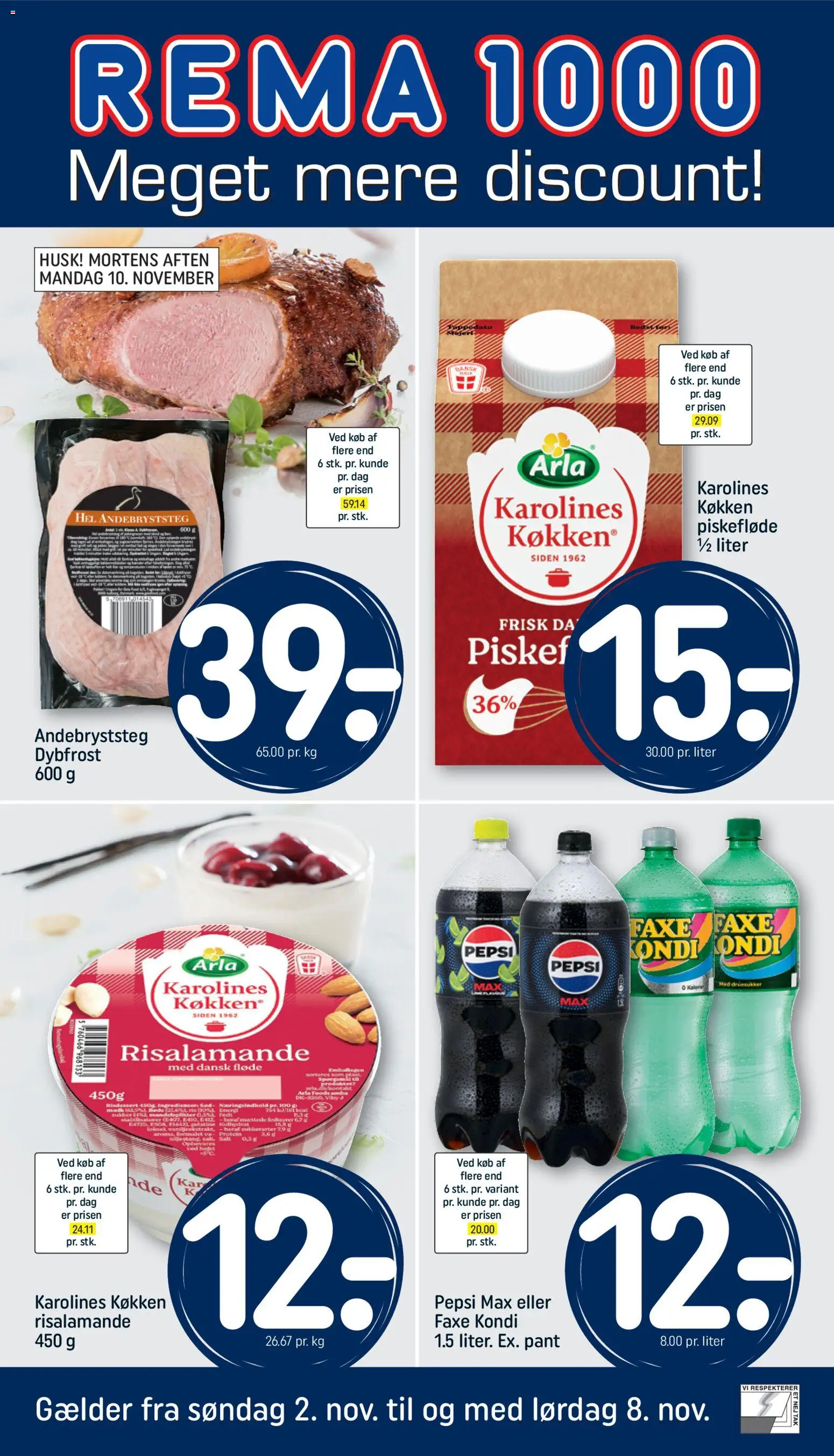 Eksempel på tilbudsavis Tilbudsavis fra butik Rema 1000 gyldig fra 02/11/2025