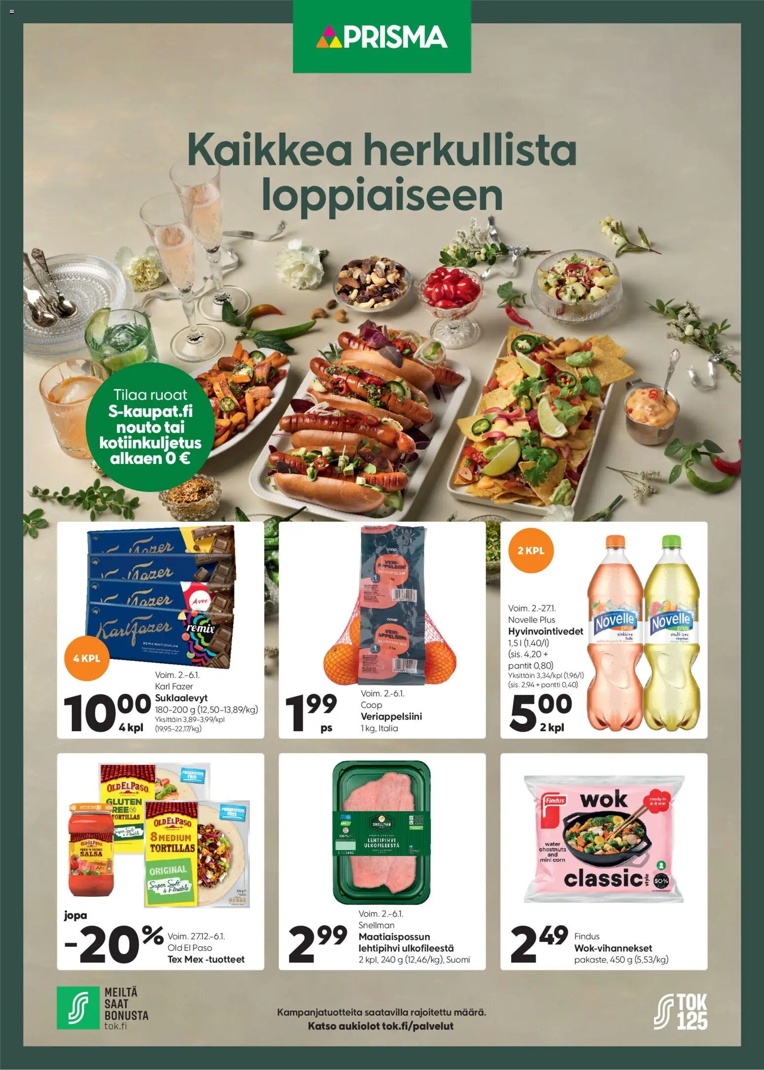 Kaupan Prisma Kaikkea herkullista loppiaiseen esikatselu, voimassa 02/01/2026