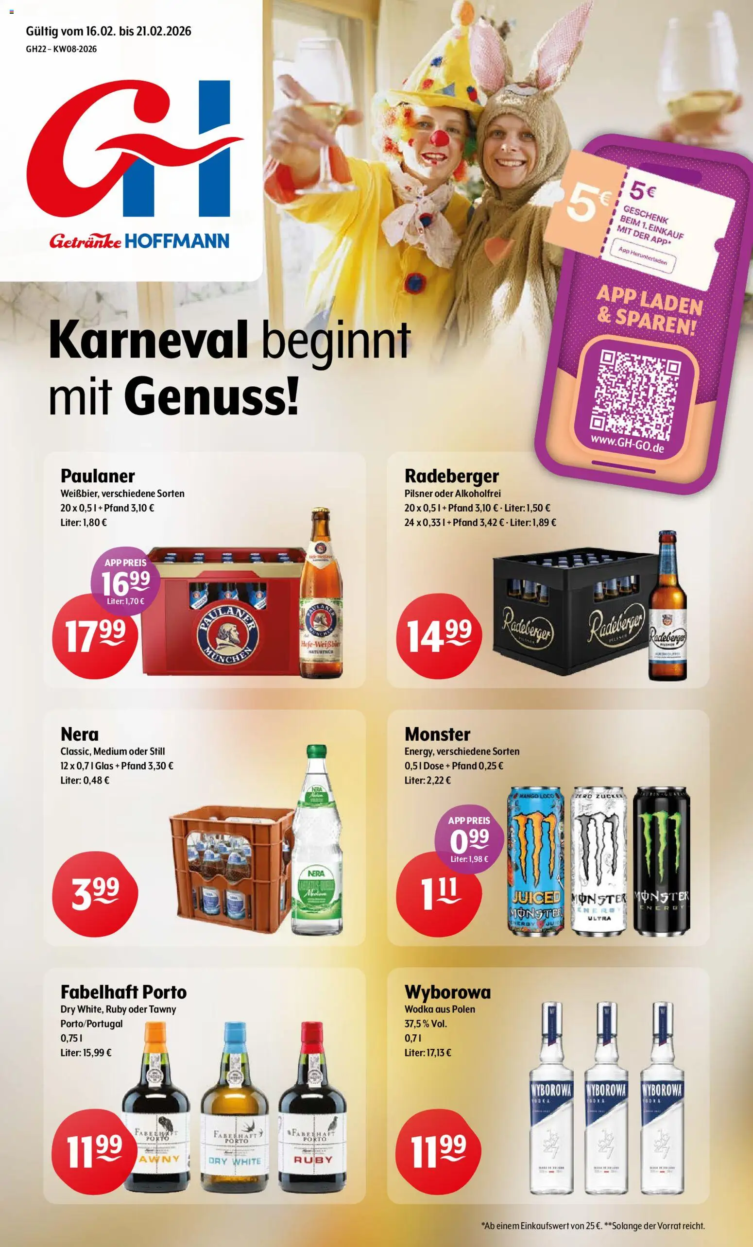 Vorschau von dem Prospekt des Geschäftes Getränke Hoffmann, gültig ab dem 16.02.2026