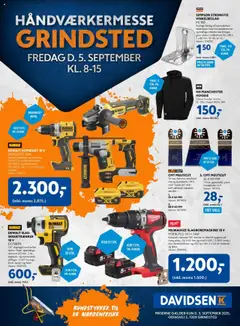 Eksempel på tilbudsavis Håndværkermesse Grindsted fra butik Davidsen gyldig fra 04/09/2025