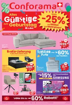 Vorschau des Merkblatts Aktionen vom Shop Conforama gültig von 24.09.2025 bis 07.10.2025