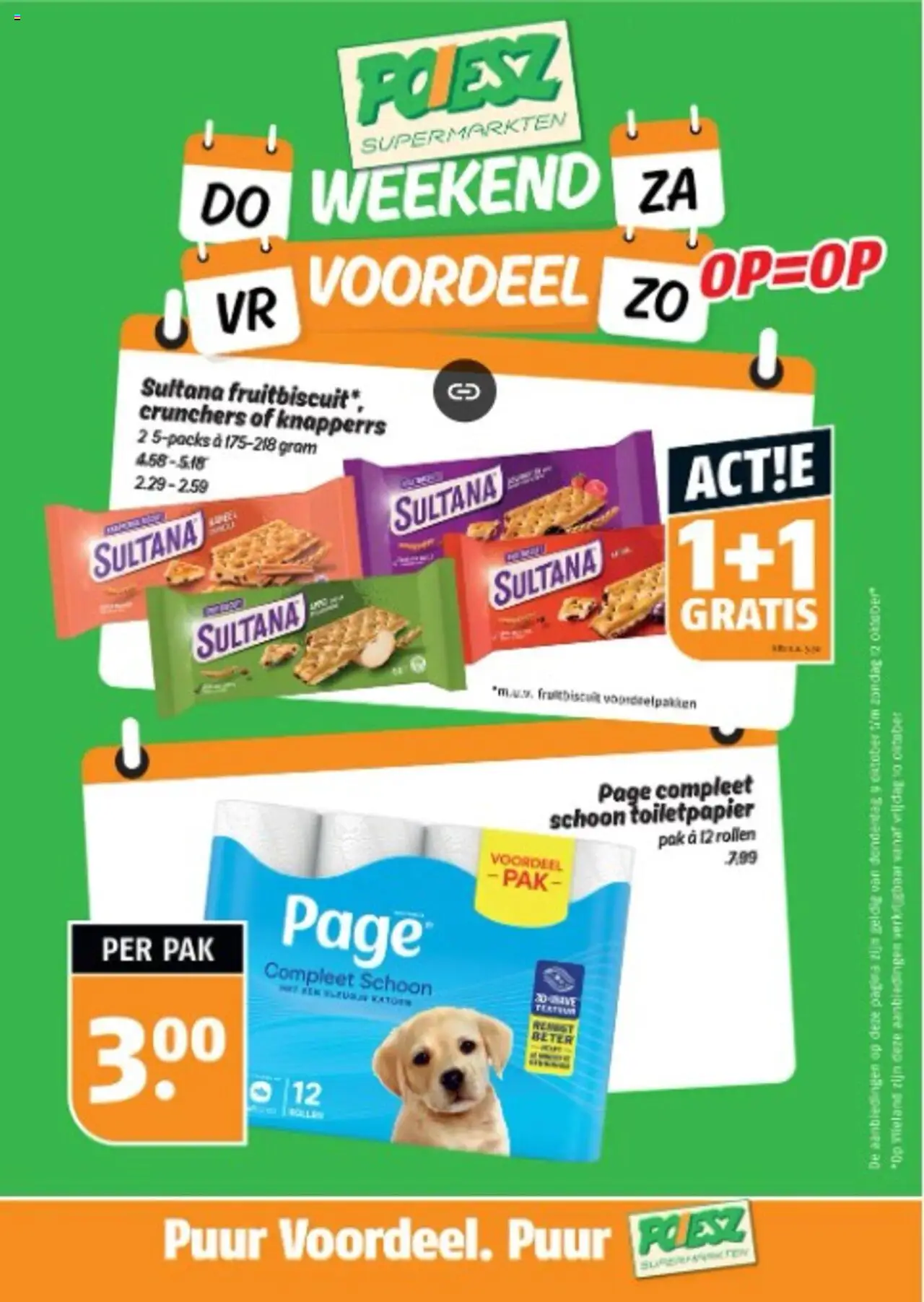 Poiesz shop Weekendacties folder geldig vanaf 09-10-2025 - Paginanummer 1