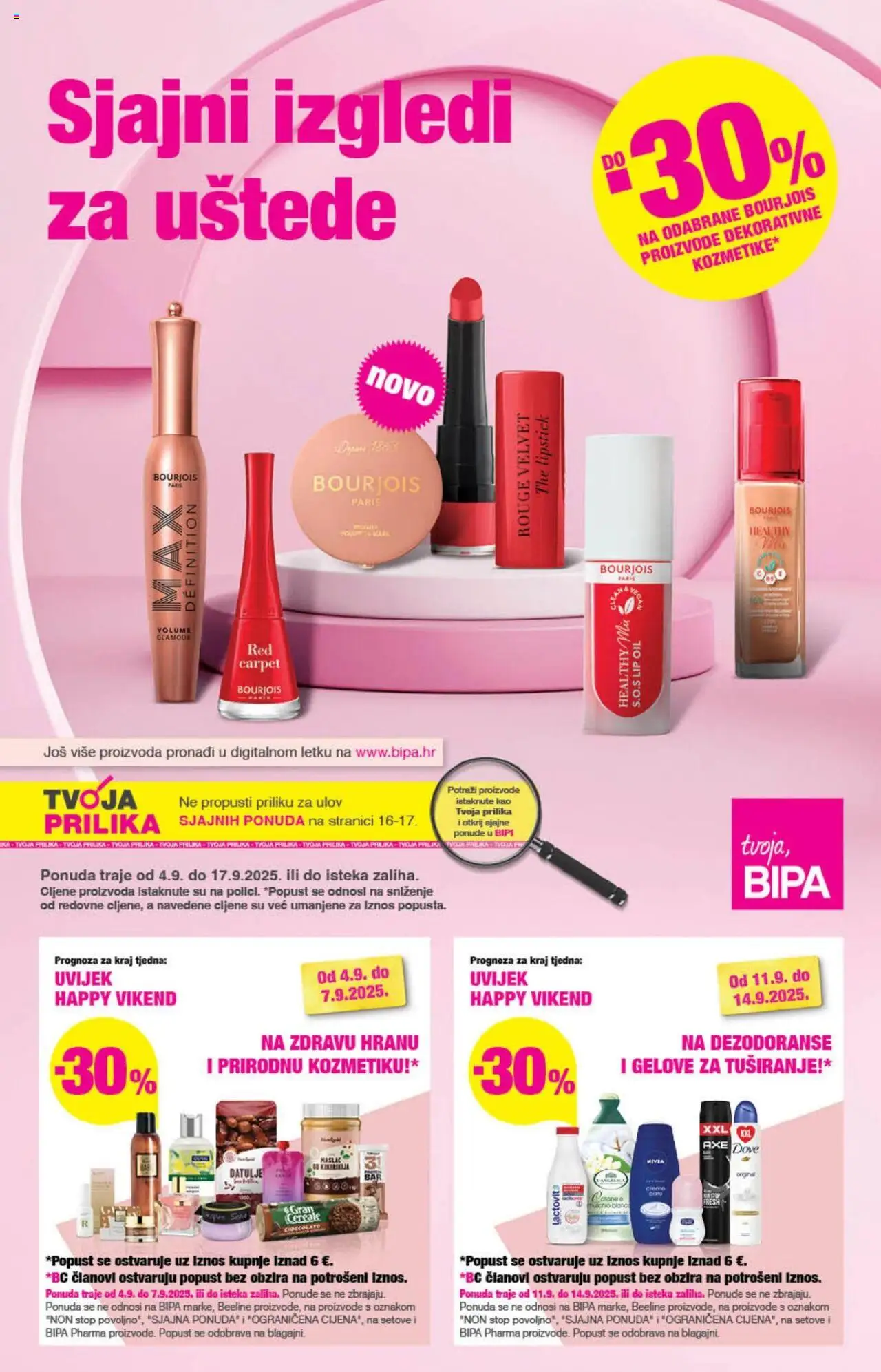Bipa aktualni Katalog vrijedi od 04.09.2025 - tjedna akcija broj stranice 1