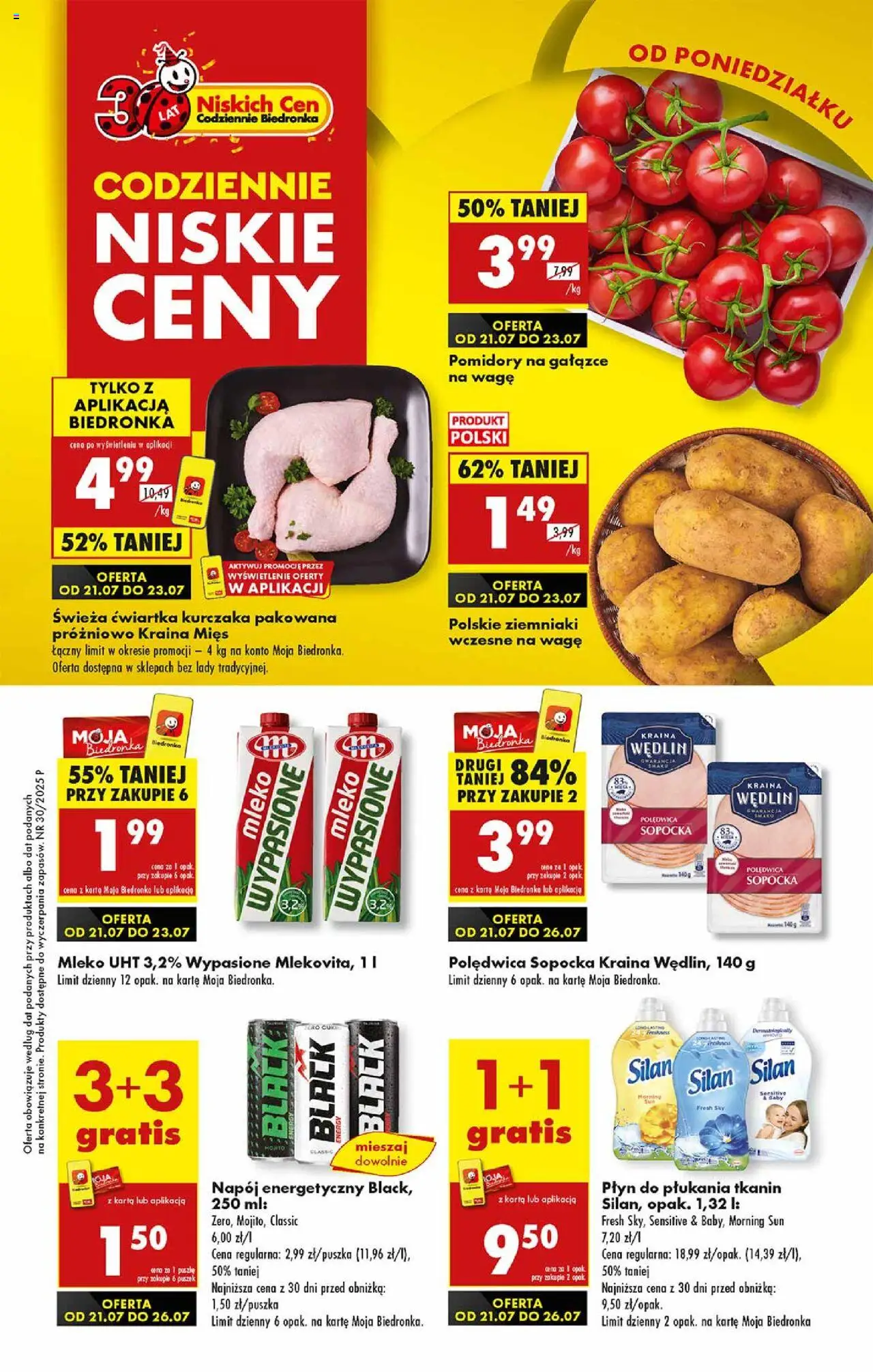 Biedronka gazetka promocyjna 21.07.2025 - "Nowa gazetka" - Numer strony 1