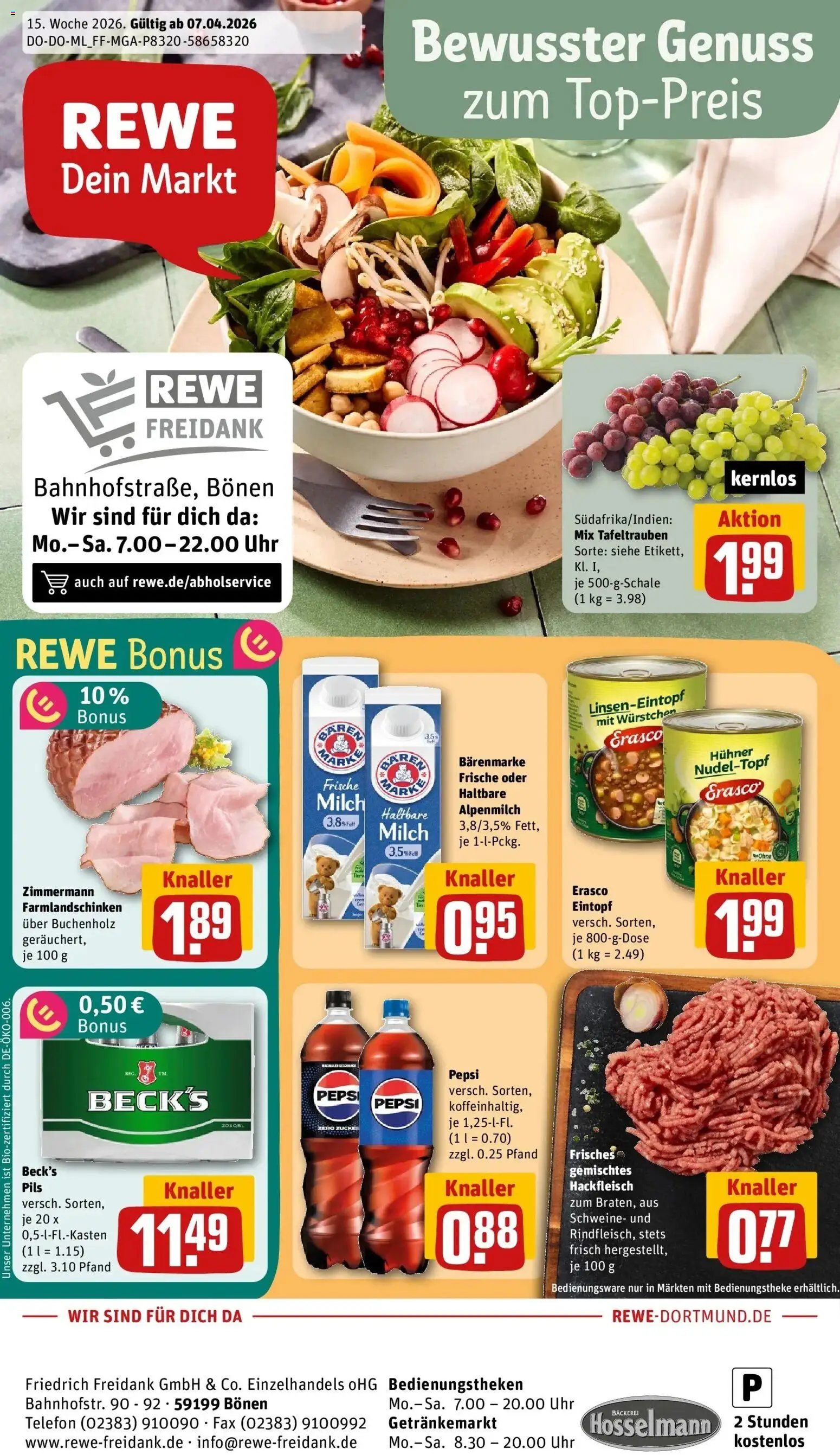 Vorschau von dem Prospekt des Geschäftes Rewe, gültig ab dem 05.04.2026