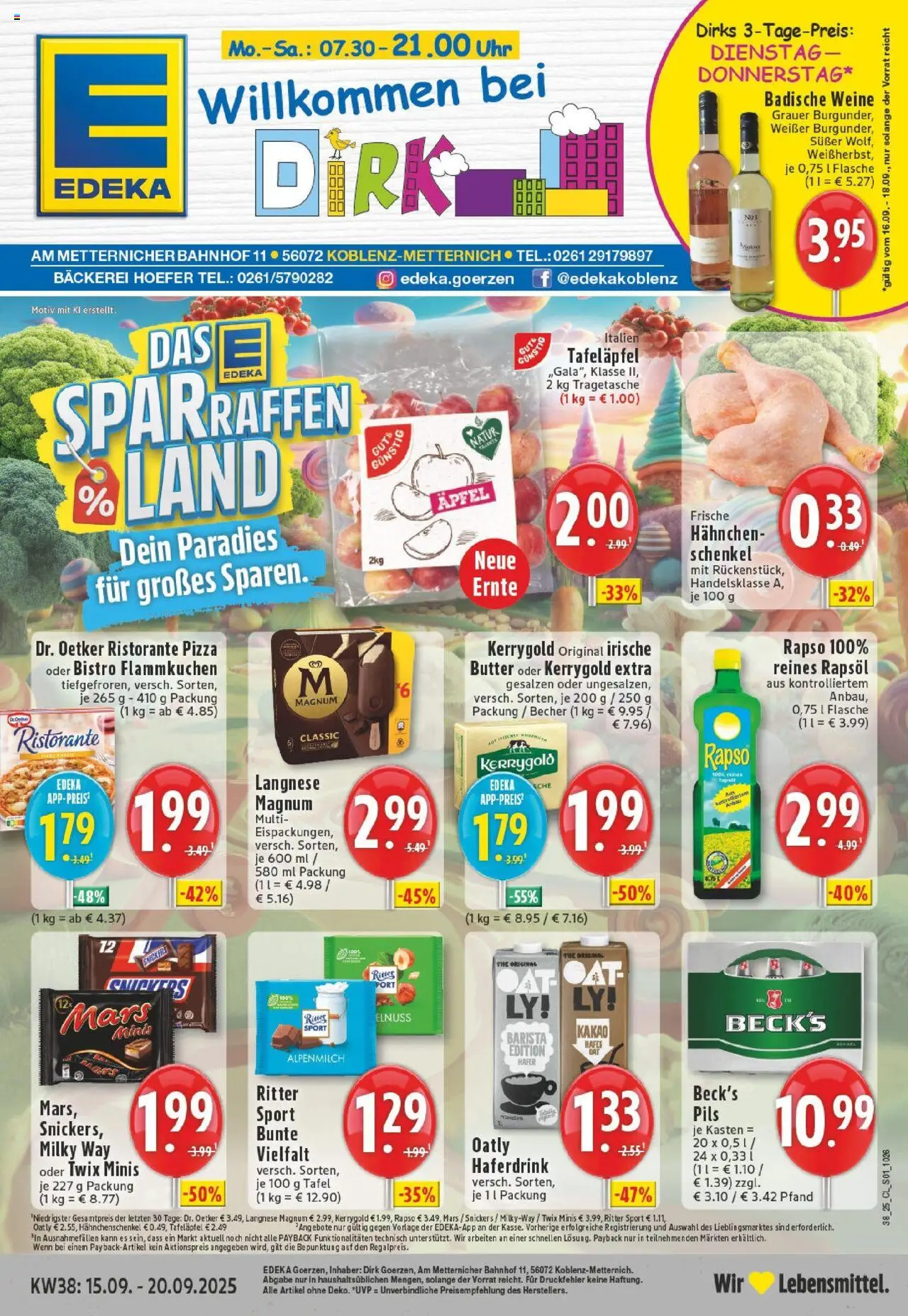 EDEKA Prospekt ab 14.09.2025 - Prospekt Koblenz Online