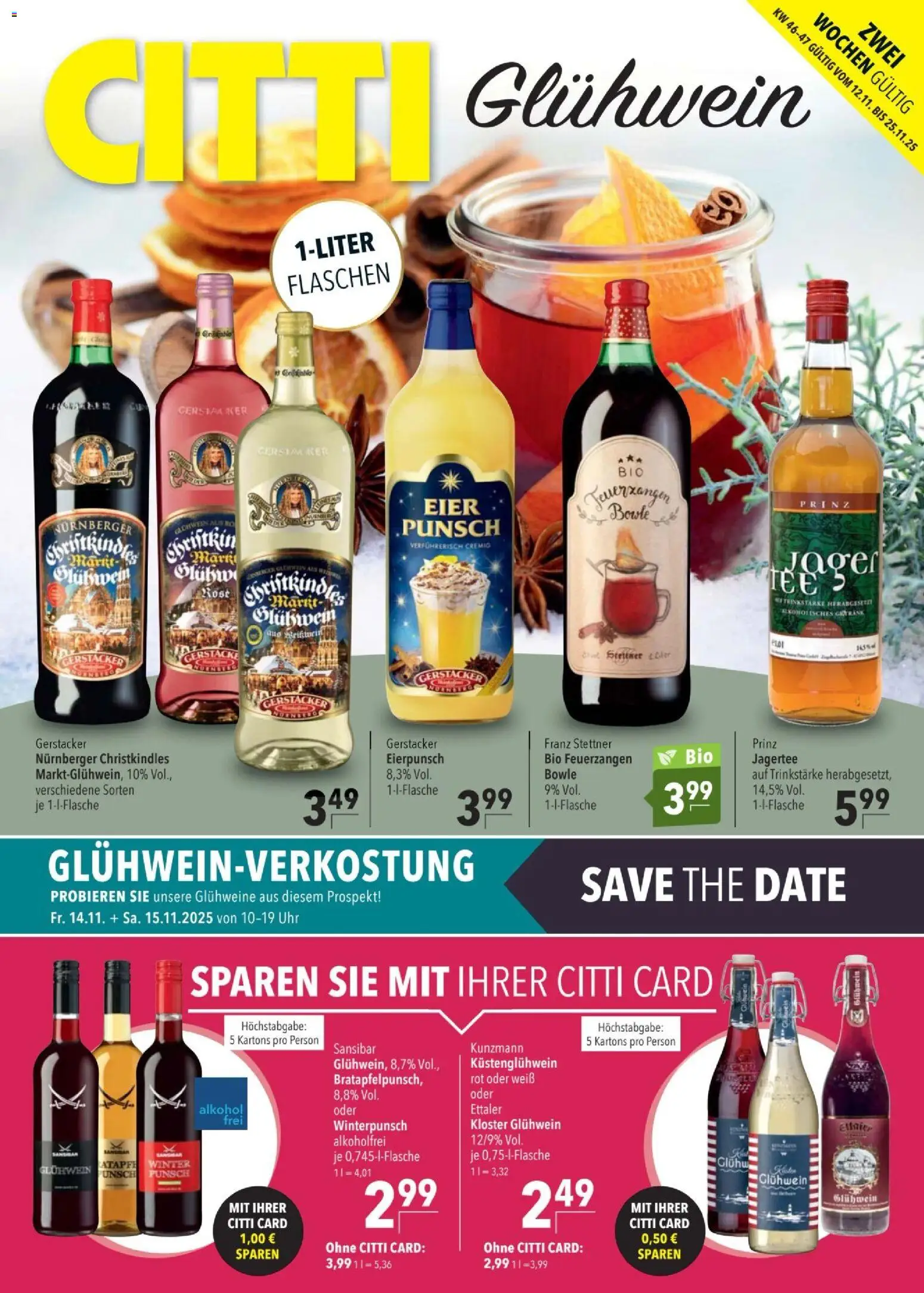 Eksempel på tilbudsavis Gløgg fra butik CITTI gyldig fra 12/11/2025