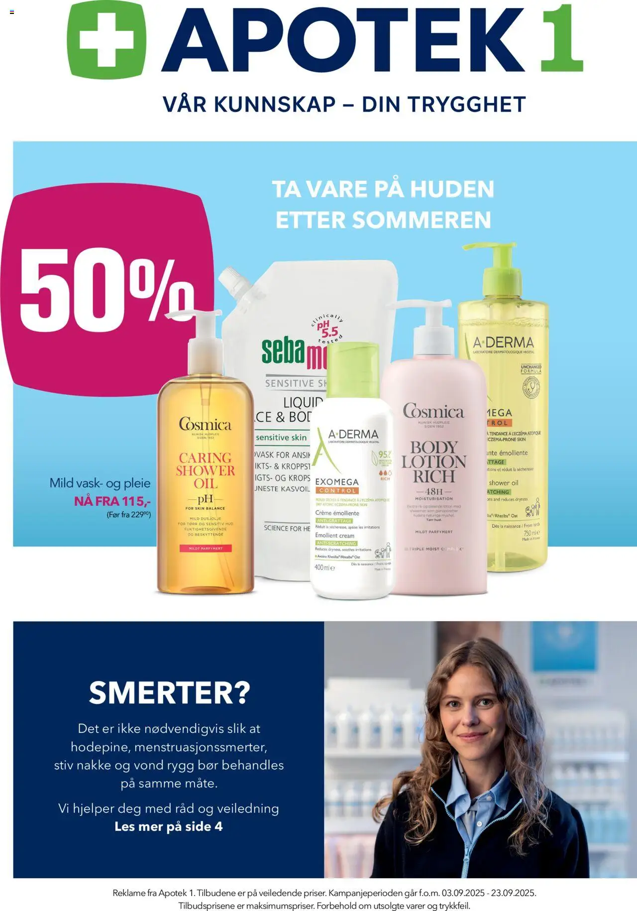 Kundeavis Apotek 1 gyldig fra 03/09/2025 - Sidenummer 1