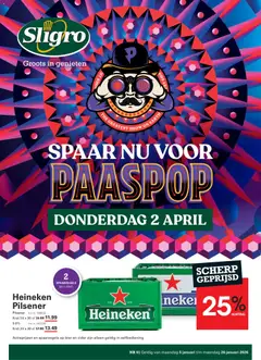 Voorbeeld van Spaarfolder Paaspop van winkel Sligro geldig vanaf 05-01-2026