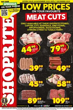 Preview of Shoprite flyer valid from 24/11/2025