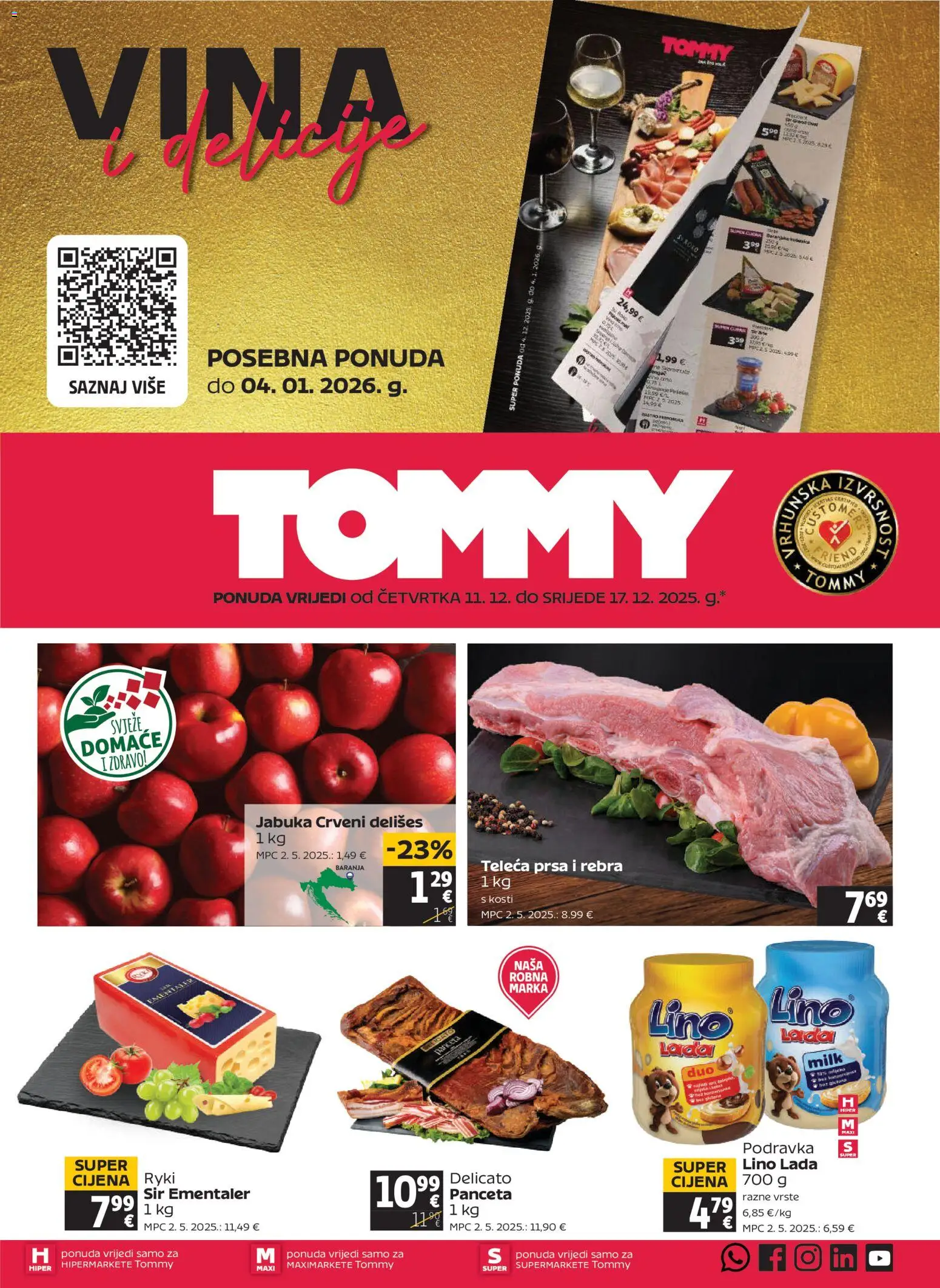 Pregled letka Katalog trgovine Tommy vrijedi od 11.12.2025