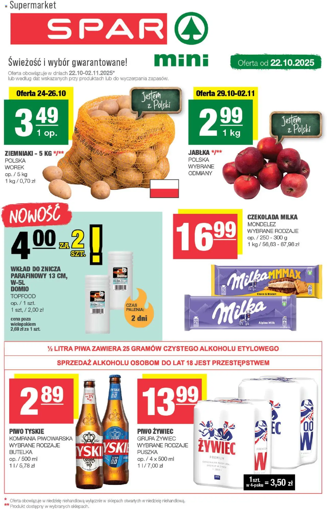 Spar Spar Mini od 22.10.2025 - Nowa Gazetka - Numer strony 1