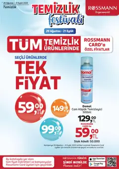Rossmann İndirim 29.08.2025 - Broşürünün önizlemesi
