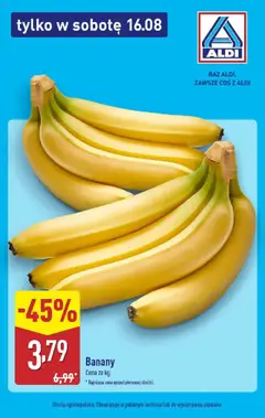 Pogląd gazetki "Tylko w sobotę" ze sklepu Aldi ważnej od 16.08.2025