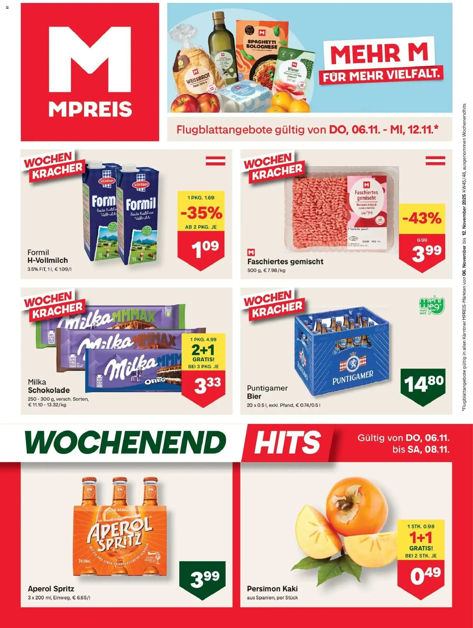 Vorschau der Angebote: MPREIS Velden gültig ab 06.11.2025