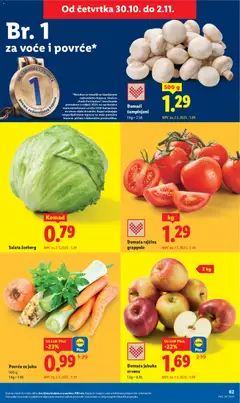 Pregled letka Katalog trgovine Lidl vrijedi od 27.10.2025 | Stranica: 62