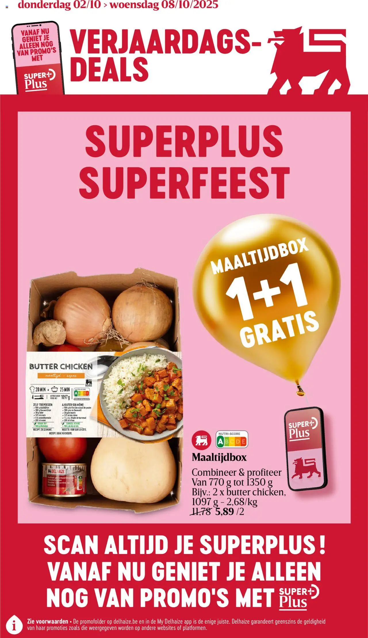 Delhaize shop Folder week 40 geldig vanaf 02/10/2025 - Paginanummer 1