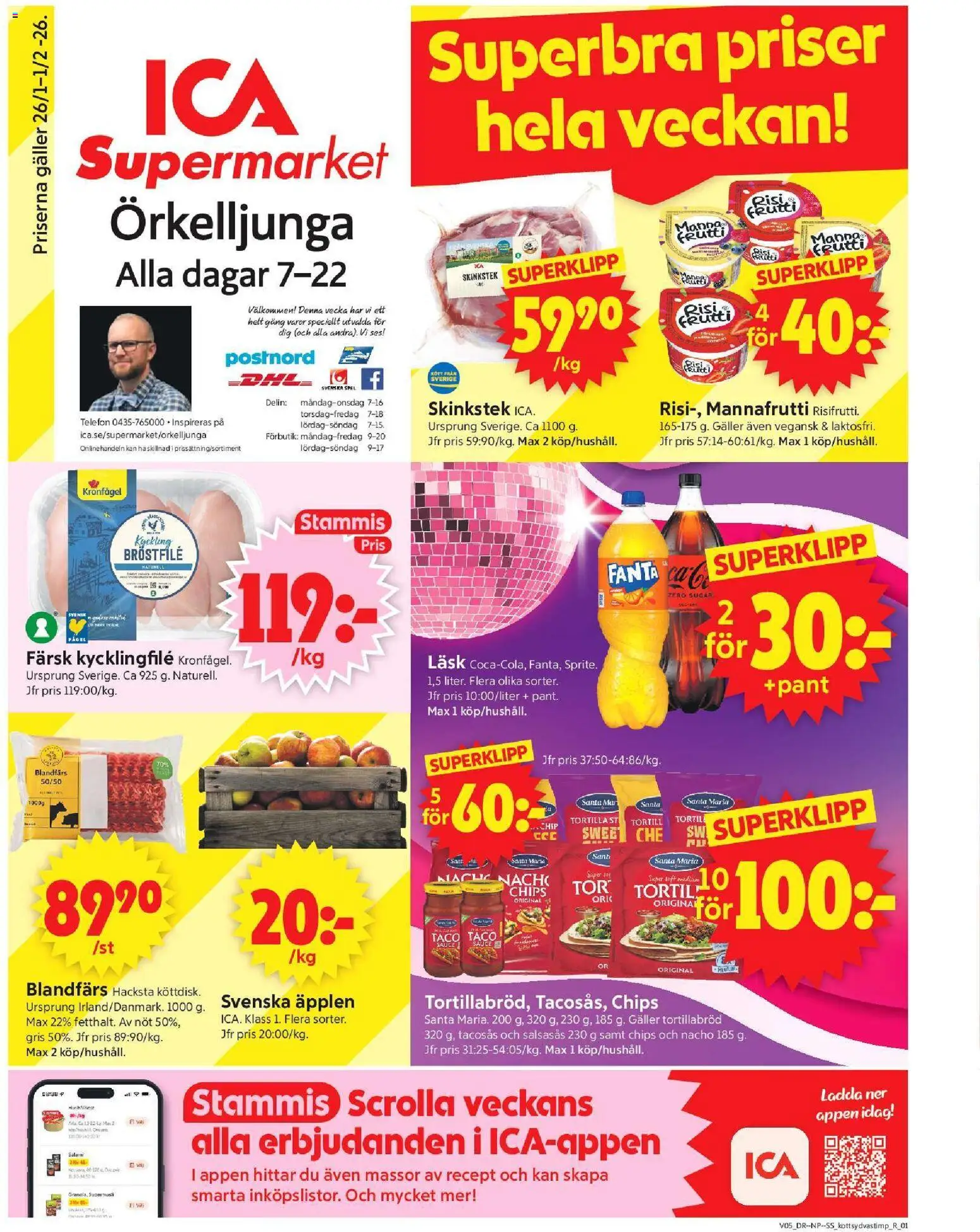 Förhandsgranska reklamblad Örkelljunga från butik ICA Supermarket gäller från 26/01/2026