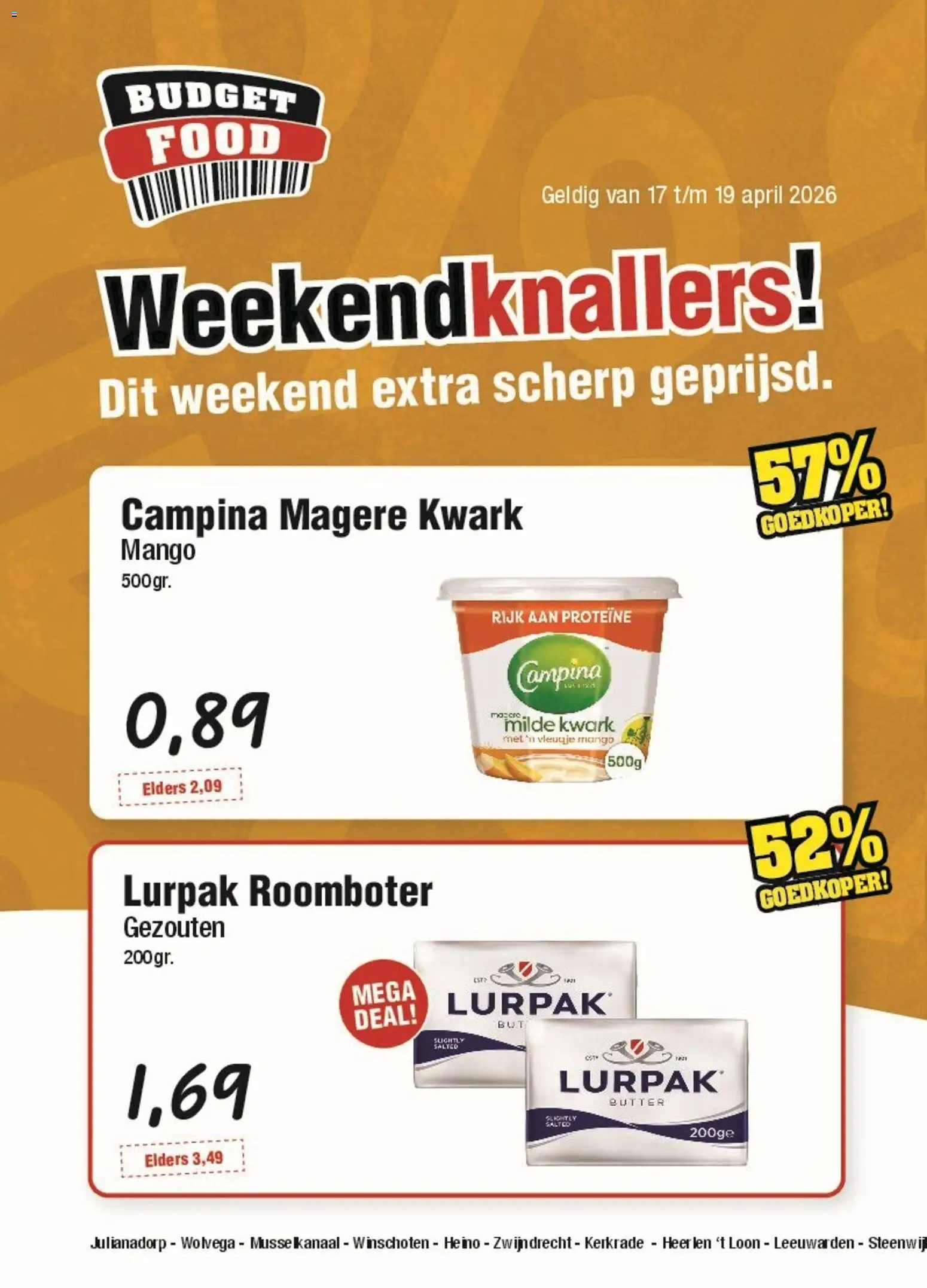 Voorbeeld van Budget Food folder van winkel Budget Food geldig vanaf 17-04-2026