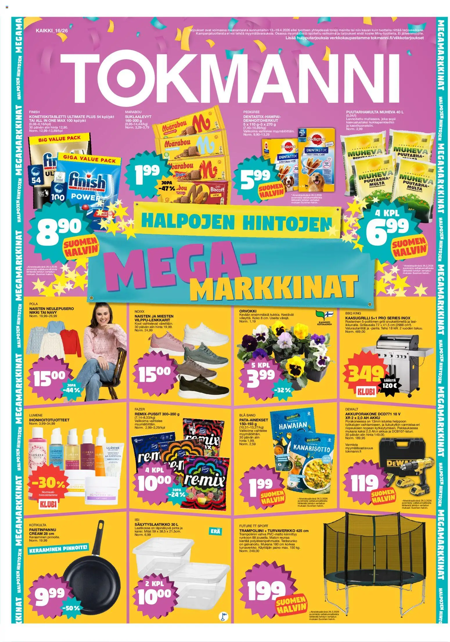Kaupan Tokmanni Tokmanni tarjoukset esikatselu, voimassa 13/04/2026