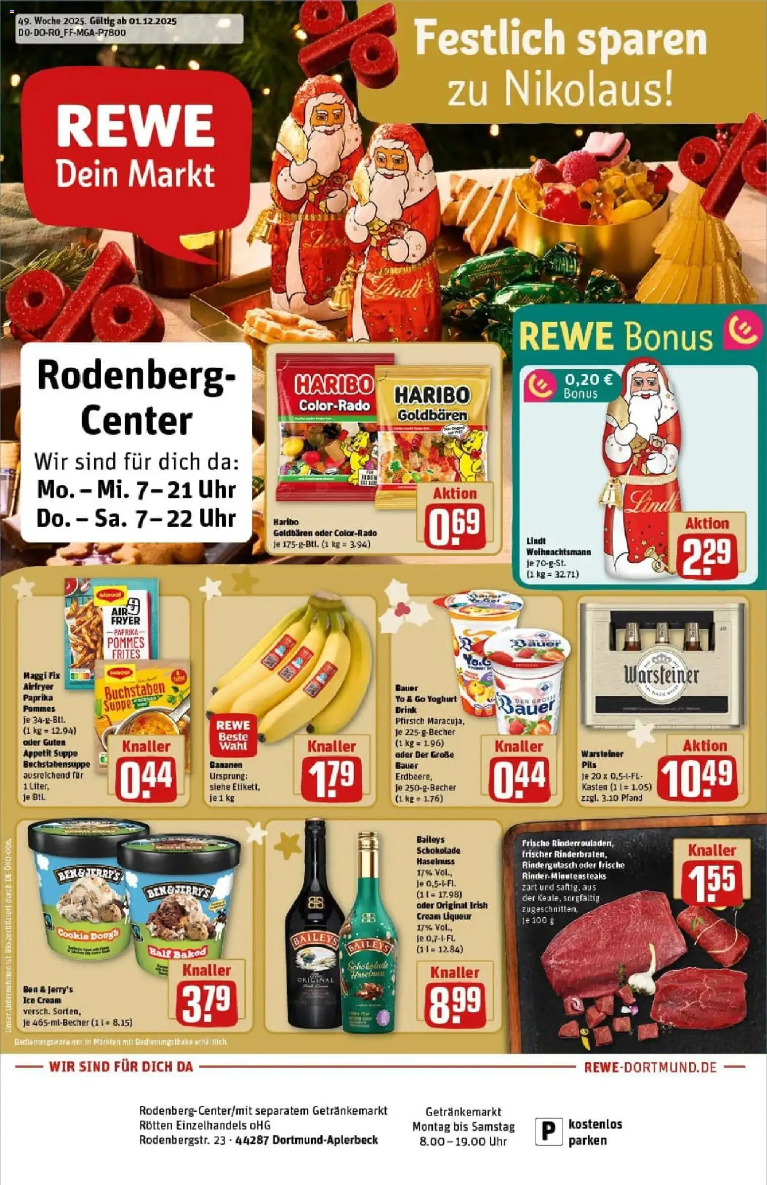 Vorschau von dem Prospekt des Geschäftes Rewe, gültig ab dem 01.12.2025