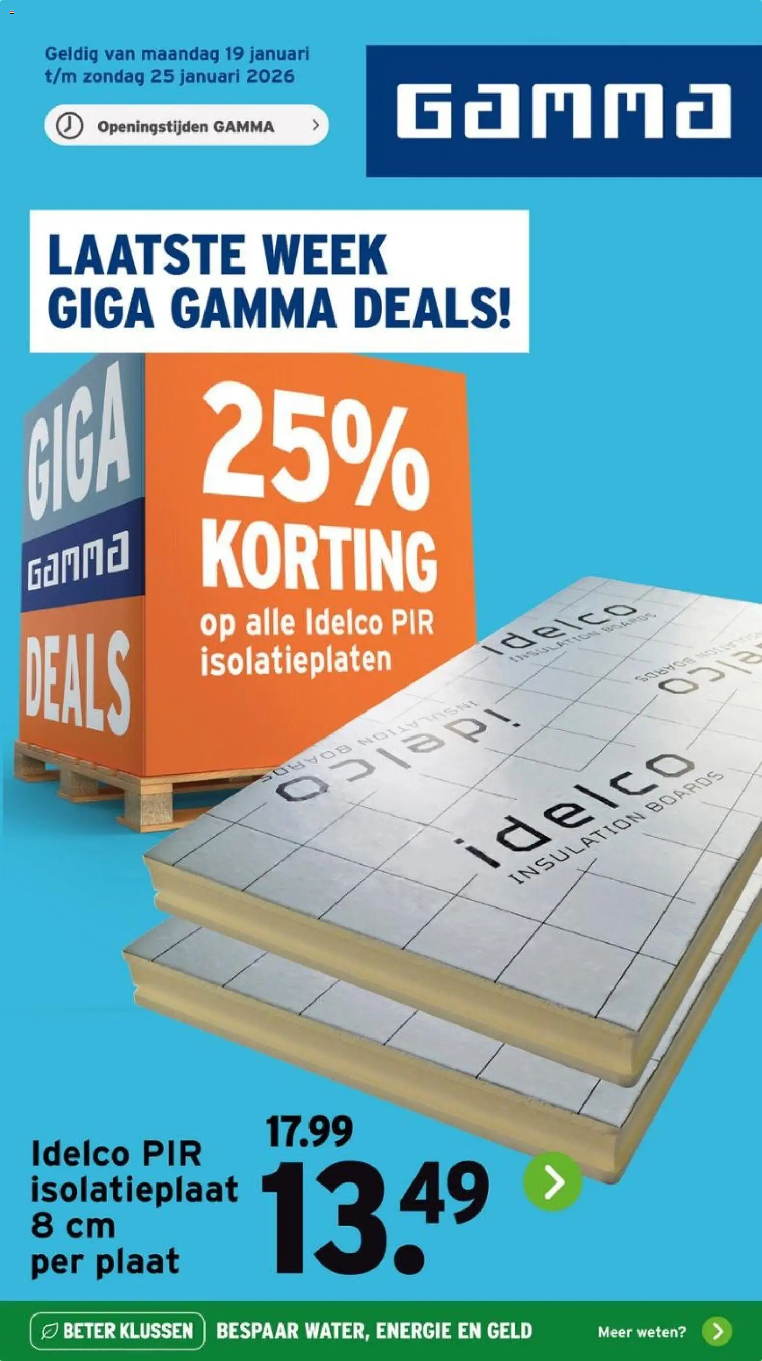 Voorbeeld van Folder van winkel GAMMA geldig vanaf 19-01-2026 - Plaat