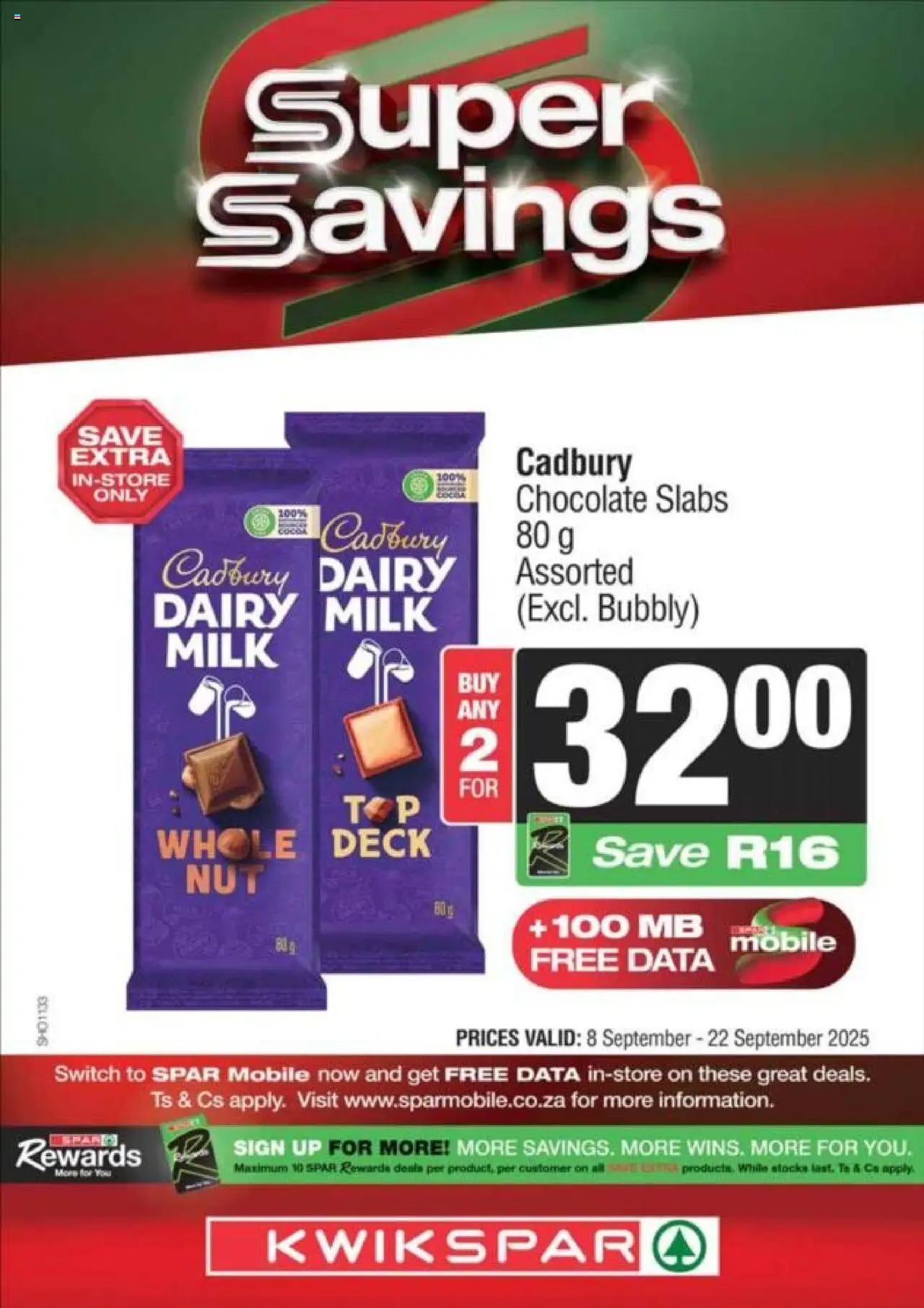 Spar Kwazulu-Natal - Weekly Specials from 08/09 - 22/09/2025 > Promotions