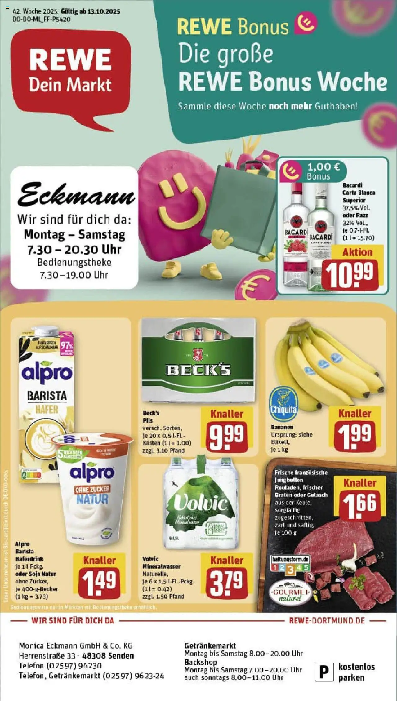 REWE Prospekt ab 13.10.2025 nächste Woche - Prospekt Senden	