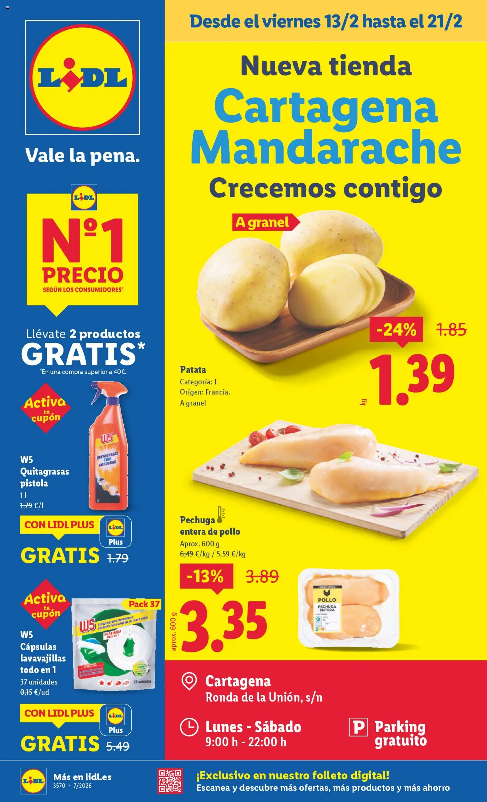 Vista previa del folleto de la tienda Lidl válido desde el 13/02/2026 