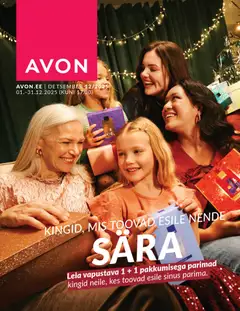 AVON kliendilehe eelvaade alates 2025.12.01