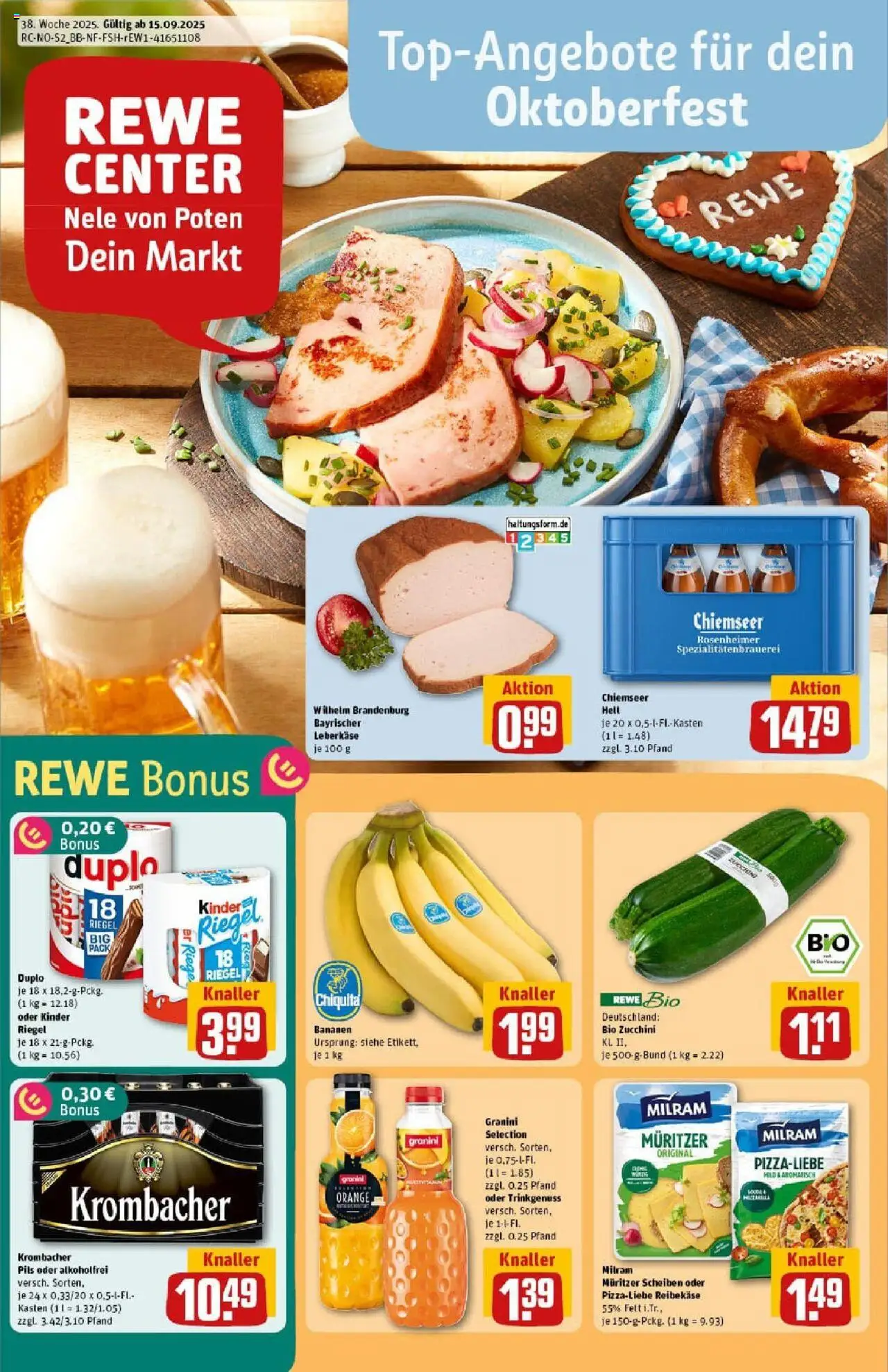REWE Prospekt ab 14.09.2025 nächste Woche - Prospekt Lübeck	