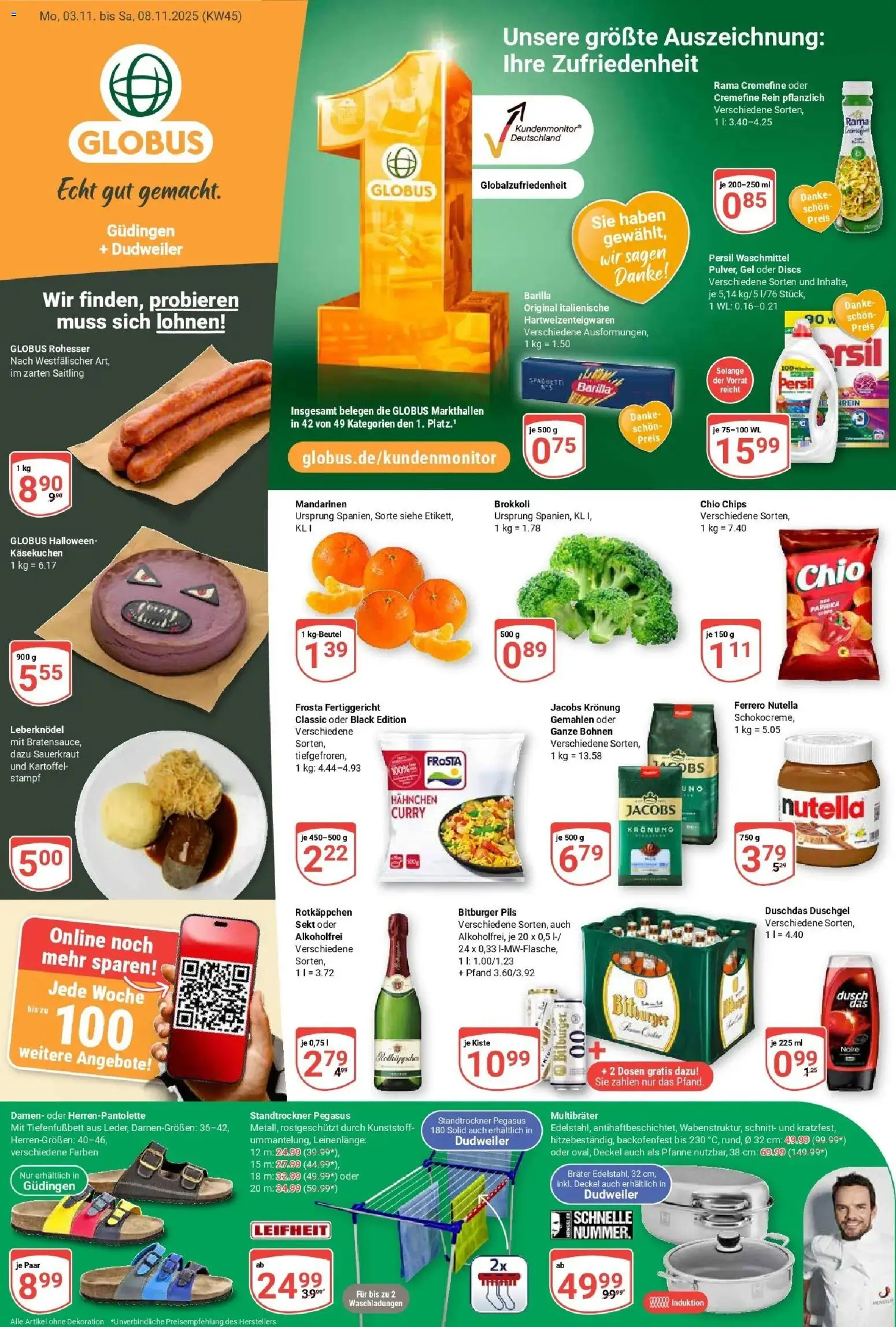 Vorschau von dem Prospekt des Geschäftes Globus, gültig ab dem 02.11.2025