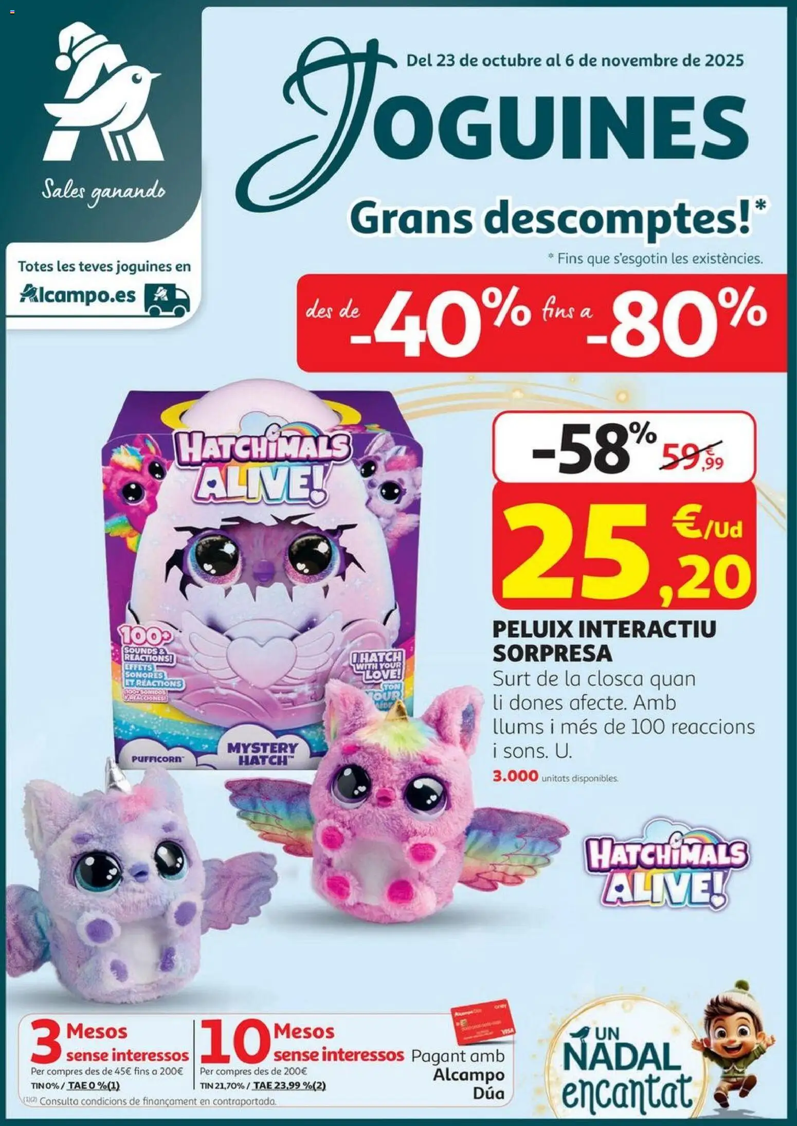 Alcampo folleto 23/10/2025 - 06/11/2025 > Joguines HP Cat