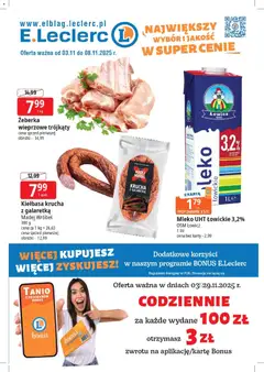 Pogląd gazetki "Elbląg" ze sklepu E.Leclerc ważnej od 03.11.2025