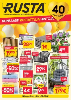 Kaupan Rusta Rusta tarjoukset esikatselu, voimassa 13/04/2026