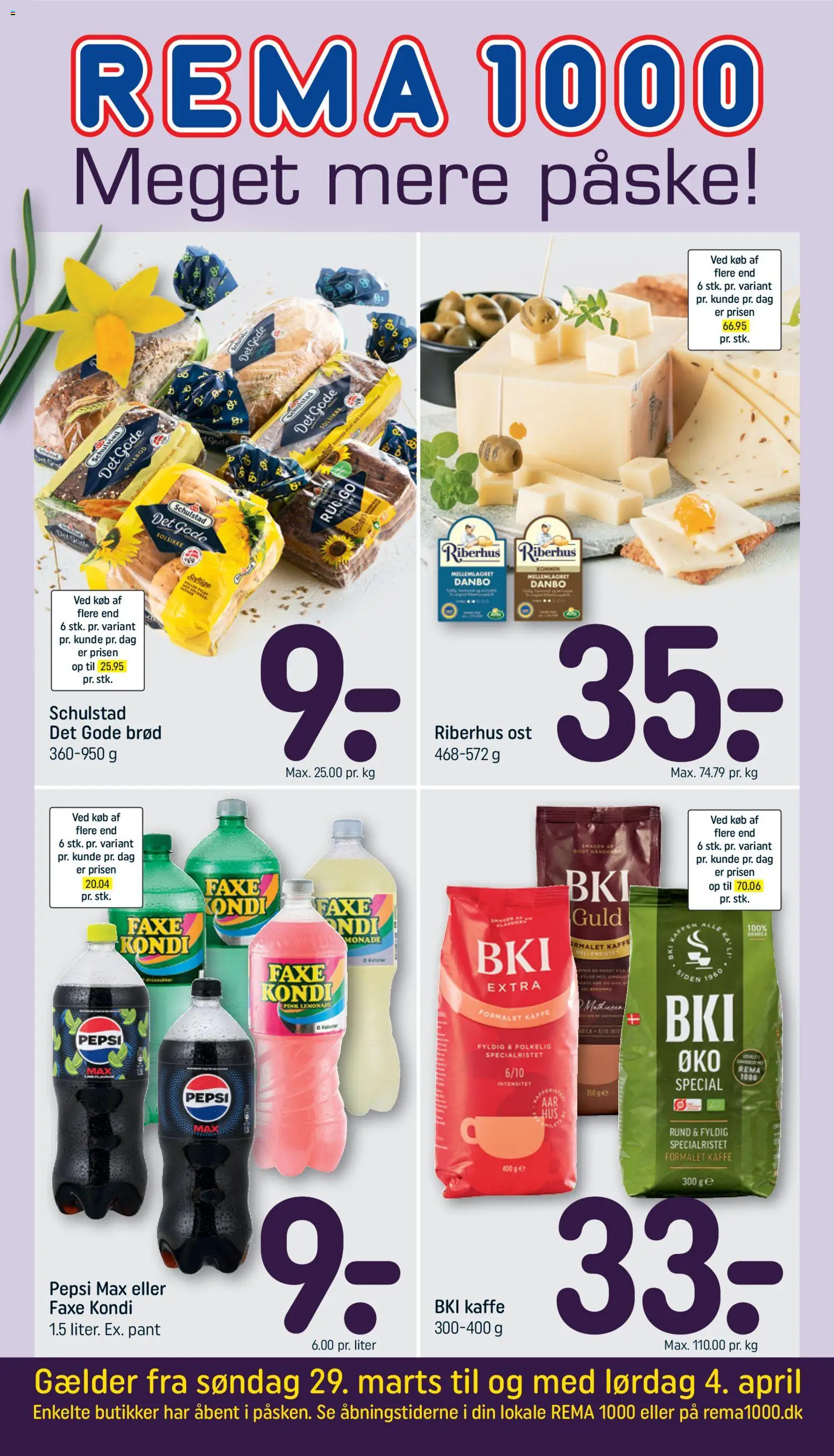 Eksempel på tilbudsavis Rema 1000 - Tilbudsavis uge 14 fra butik Rema 1000 gyldig fra 28/03/2026