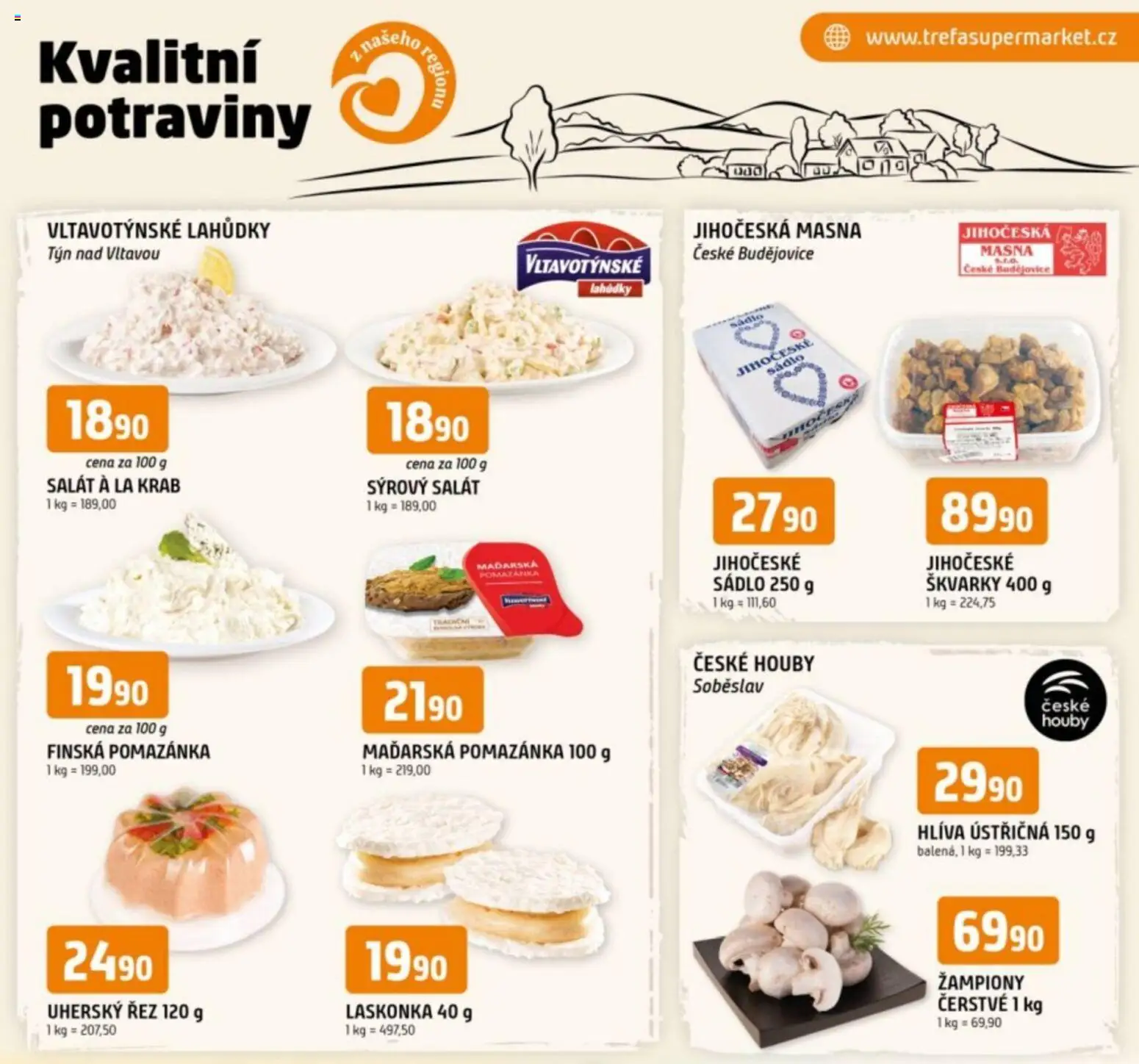 Náhled nabídky: Trefa Leták - Kvalitní potraviny z našeho regionu platný od 12.11.2025