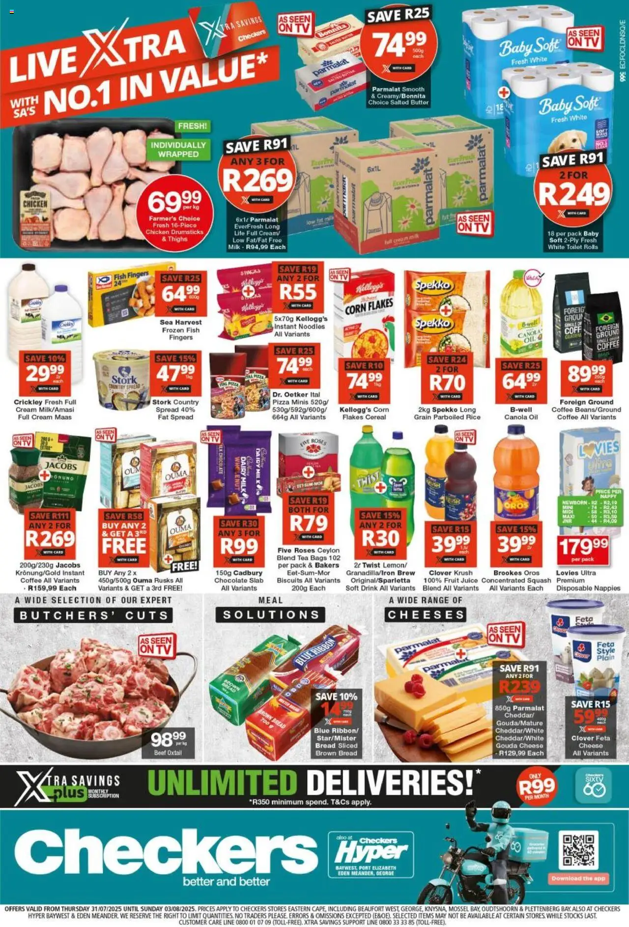 Checkers Eastern Cape - Xtra Savings 31/07 - 03/08/2025 >> Catalogue