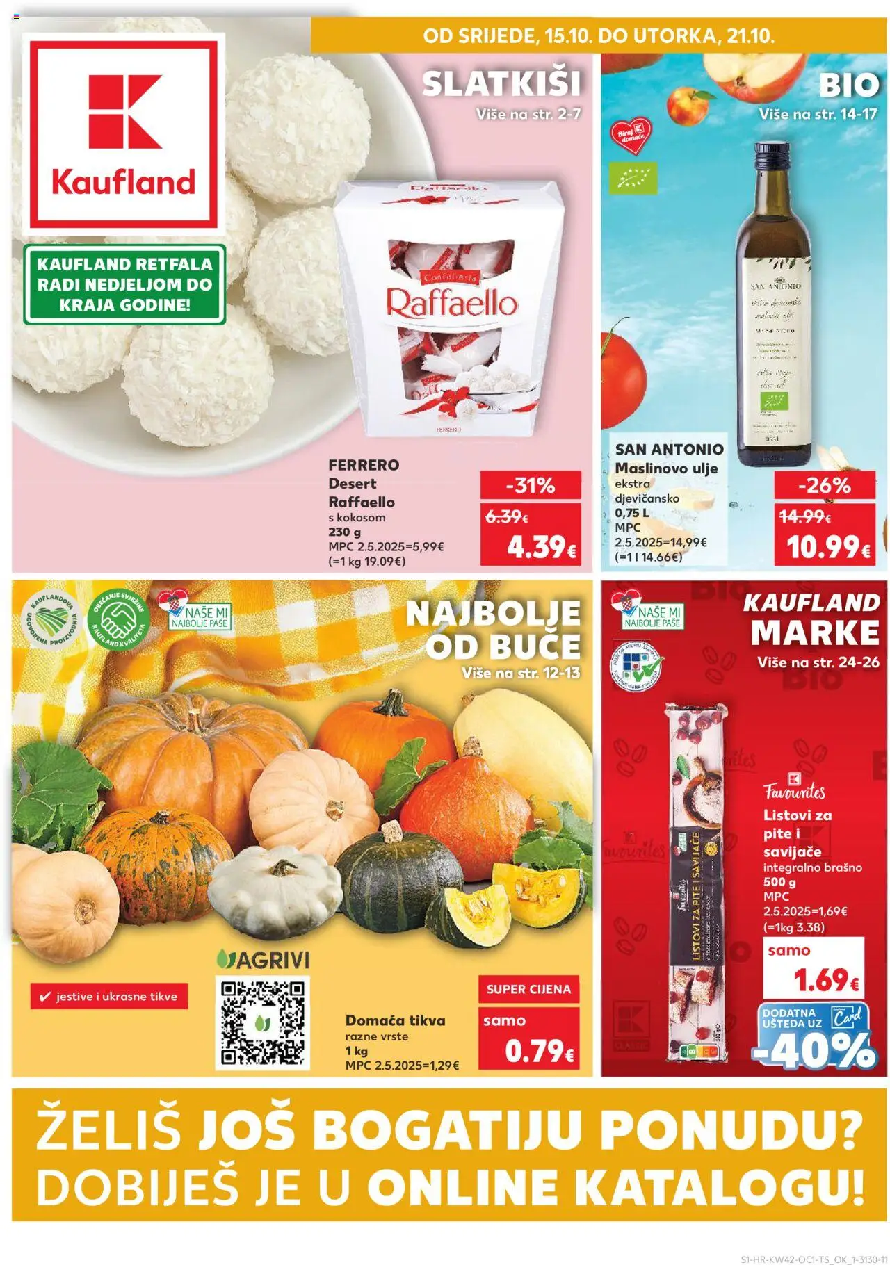 Kaufland aktualni Osijek vrijedi od 15.10.2025 - tjedna akcija broj stranice 1