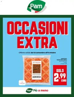 Anteprima dell'opuscolo Volantino Occasioni Extra dal negozio PAM valido da 25/09/2025