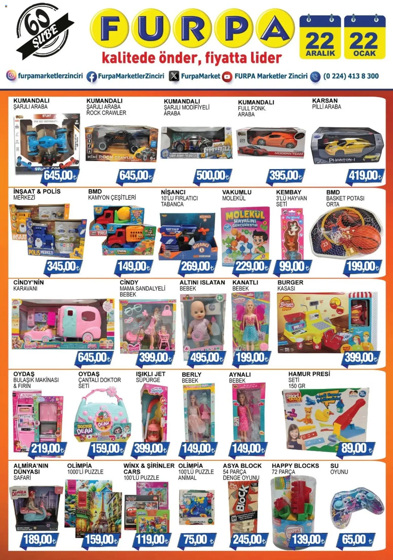 Furpa İndirim 22.12.2025 - Broşürünün önizlemesi